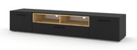 Szafka RTV komoda ANETTE 198 cm czarny/artisan