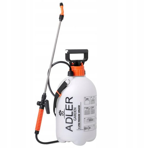 Ręczny OPRYSKIWACZ CIŚNIENIOWY Duża Pojemność 5L REGULACJA Zraszania Lanca na Arena.pl
