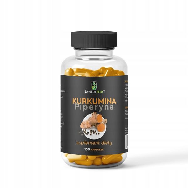 Kurkumina 95% i piperyna curcumin kurkuma 100 kaps zdjęcie 1