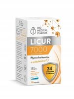Licur 7000 D płynna kurkumina z witaminą D 30kaps