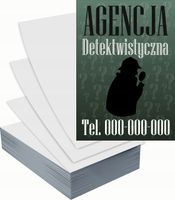 Ulotki A6 reklamowe firmowe 1000 szt wiele wzorów AGENCJA DETEKTYWISTYCZNA