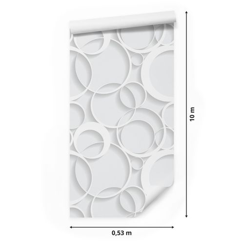 Tapeta Dekoracyjna ABSTRAKCJA Wzór Geometryczny 3D Do Salonu Sypialni na Arena.pl