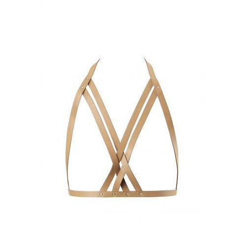 Bijoux Indiscrets - MAZE Halter Bra Harness Brown na Arena.pl