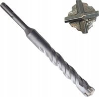 Allbe Wiertło do betonu SDS-Plus 24x210 mm krzyżowe udarowe