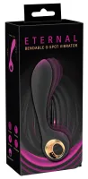 you2toys eternal bendable g-spot - czarny wibrator anatomiczny, elastyczny