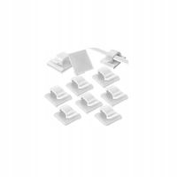 Klipsy samoprzylepne kabli przewodów 14,2x13,6 mm 10 sztuk KD10084
