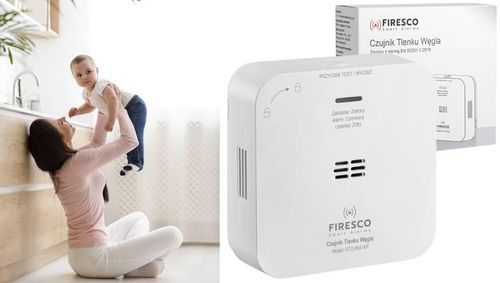 Czujnik czadu Firesco FCO-850 WF z WiFi aplikacja Tuya na Arena.pl