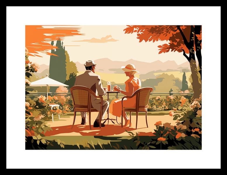 Plakat 29,7x21cm Retro Randka zdjęcie 3