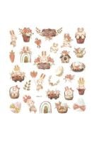 NAKLEJKI Z BROKATEM SIELSKA WIELKANOC 28 SZT DPNK-161 DP CARFT