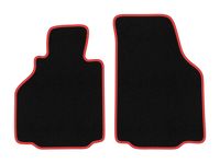 Dywaniki welurowe CARLUX-RED do Porsche Boxster 986 czarne/czerwone