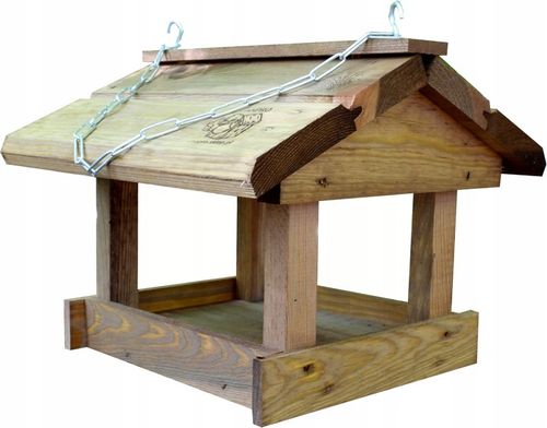 Karmnik dla ptaków zimujących K-35 Klasyczny Drewniany Domek Budka na Arena.pl