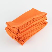 Serwetki - Bawełniane - Zestaw 12 Szt Pomarańczowy