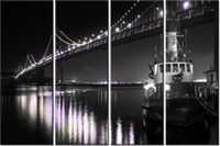 120CM 80 OBRAZ 4 ELEM BARKA GOLDEN GATE TANEL TEEMUSK ŚCIENNY