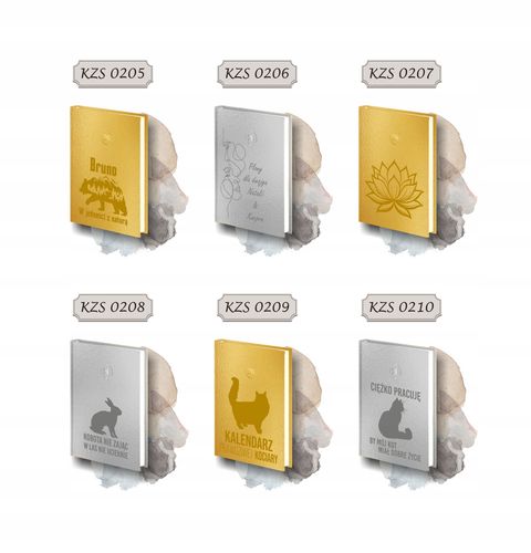 grawerowany kalendarz dzienny 2026 A5 złoty/srebrny TRANSPORT SPEDYCJA na Arena.pl