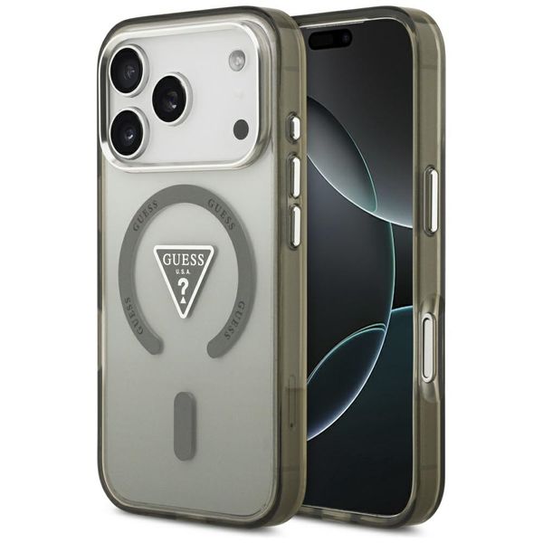 etui guess iml gradient triangle logo    magsafe do iphone 17 pro khaki zdjęcie 1