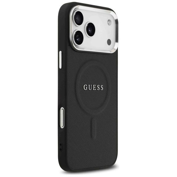 Etui Guess Classic Logo MagSafe do iPhone 17 Pro Max czarny zdjęcie 4