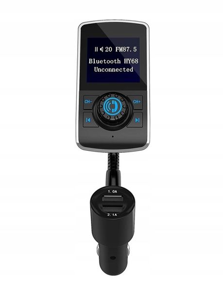 Transmiter Bluetooth FM Ładowarka 2x USB MP3 JACK zdjęcie 6