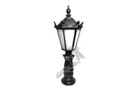 LAMPA A19 Z KLOSZEM ŻELIWNYM SPAWANYM ŻELIWNA RETRO DO OGRODU