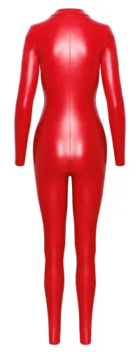 noir kombinezon czerwony długi xl matowy dopasowany 3-kierunkowy zamek na Arena.pl