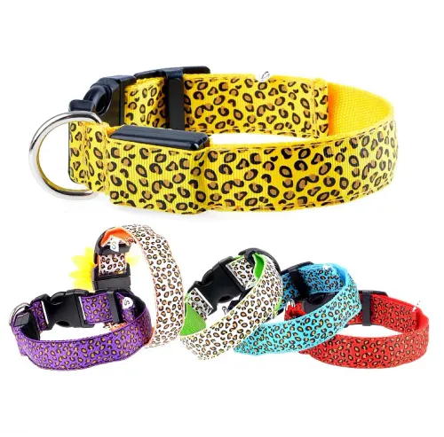 Obroża świecąca led dla psa kota kolorowa 44 cm na Arena.pl