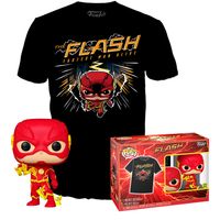 zestaw koszulka figurka funko pop! tees dc the flash glows 1097