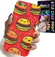 ETUI DO IPHONE 5 / 5S / 5C - SŁODKIE UŚMIECHNIĘTE BURGERY POKROWIEC