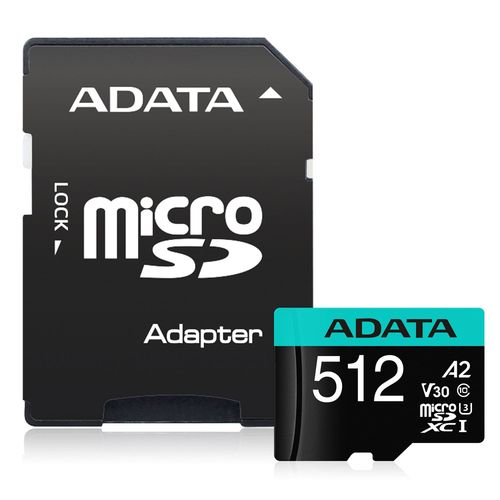 Karta microSD ADATA 512GB microSDXC Premier Pro 100MB/s U3 V30S A2 na Arena.pl