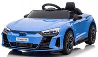 Audi E- Tron GT na Licencji 4x45W 12V Ekoskóra Piankowe Koła Niebieskie