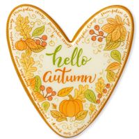 CIASTKO LUKROWANE HALLO AUTUMN COLORS ROZ.S SERCE JESIEŃ RĘCZNIE ROBIONE