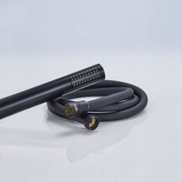 GŁADKI wąż prysznicowy CZARNY wzmacniany antyskrętny 150 cm LAR-B-SOH