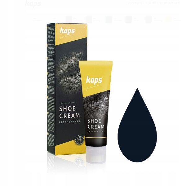 SHOE CREAM - 75 ML - GRANATOWY TUBA - KAPS zdjęcie 1