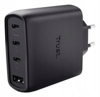 Ładowarka sieciowa TRUST Maxo GaN 65W 1xUSB-A 3xUSB-C Czarny