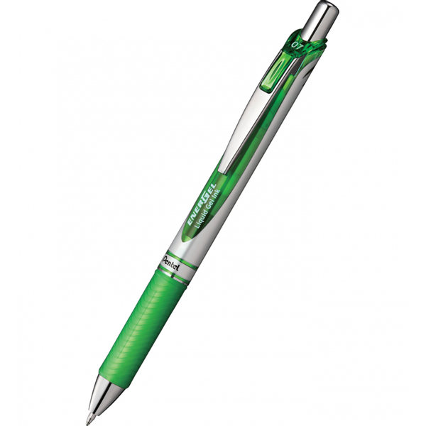 PIÓRO ŻELOWE KULKOWE ENERGEL 0,7 MM METAL TIP BL77 PENTEL LIME GREEN zdjęcie 1