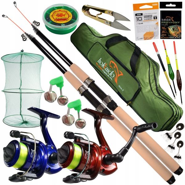 ZESTAW WĘDKARSKI SPŁAWIK 3,0 DWIE WĘDKI KOŁOWROTKI zdjęcie 1