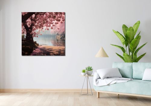 Obraz 90x90cm Spokój Sakury na Arena.pl
