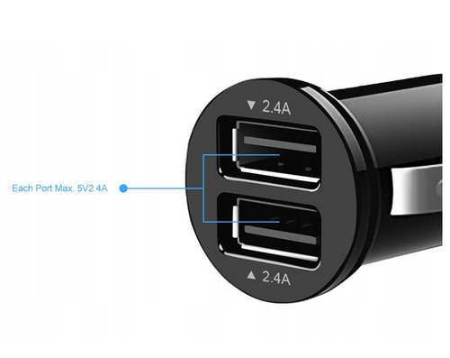 Unitek Y-P540 Ładowarka Samoch. Smart 2Xusb 24W na Arena.pl