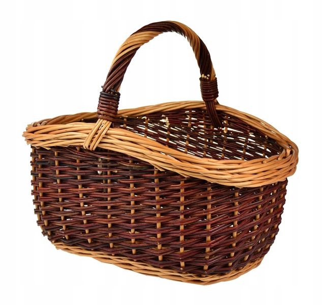 DUŻY Wiklinowy koszyk na ZAKUPY PIKNIK na GRZYBY zdjęcie 1