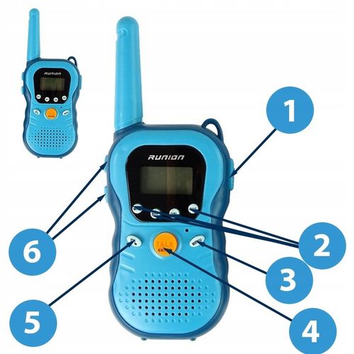 WALKIE TALKIE KRÓTKOFALÓWKI dla dzieci DUŻY ZASIĘG 3km LCD ZESTAW Łoki Toki na Arena.pl