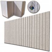 TABLICA LAMELE FILCOWA na plan lekcji 60x120cm filc Jasny beż 03 + PINEZKI