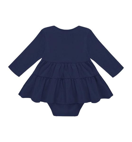 Body z sukienką granatowe z przeszyciami 68 zdjęcie 2