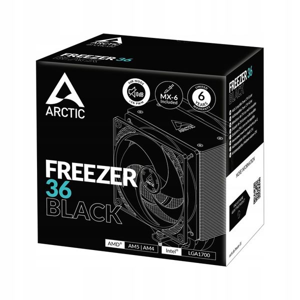 ARCTIC FREEZER 36 BLACK VERSION chłodzenie procesora 489A144 zdjęcie 10