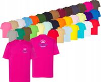 T-shirt dla dzieci krótki rękaw TWÓJ HAFT LOGO firmowa reklamowa 20 szt