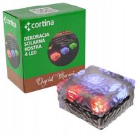 LAMPKA SOLARNA GRUNTOWA NAJAZDOWA LAMPA LED ZMIENIA KOLORY OZDOBNA 10 X10CM