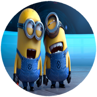 Opłatek na tort Minionki