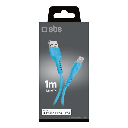 Kabel przewód USB-A - iPhone Lightning - niebieski na Arena.pl