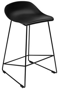 Krzesło barowe 76 cm King Home ROLF czarne