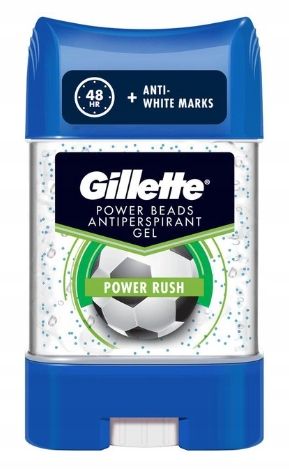 Gillette Power Rush Power Beads Antyperspirant w żelu 75 ml zdjęcie 1