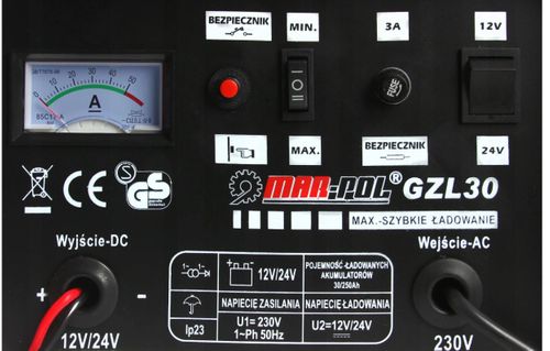 PROSTOWNIK SAMOCHODOWY DO AKUMULATORÓW 30A 12v 24v na Arena.pl
