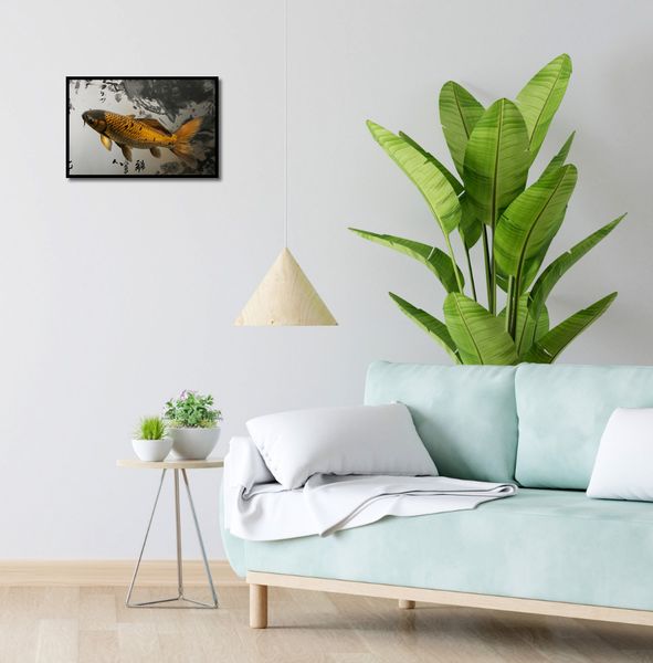 Plakat 45x30cm Spokojna Ryba Koi zdjęcie 4