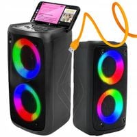 Głośnik Bluetooth Boombox Mobilny USB RADIO LED Bezprzewodowy Przenośny MP3